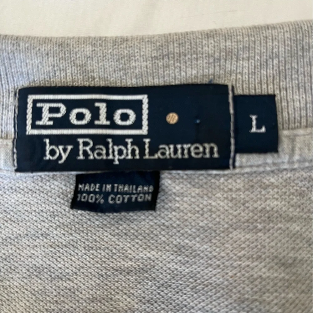 Polo Ralph Lauren | Gray Cotton Mesh Classic Fit Short Sleeve Polo Shirt, Large